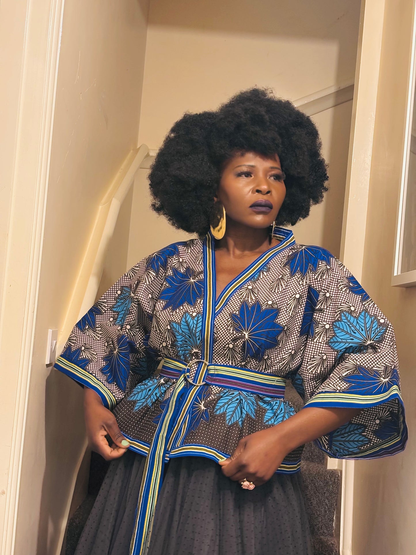 African Print Oversized Jacket “ 24 Inches (Unlined)