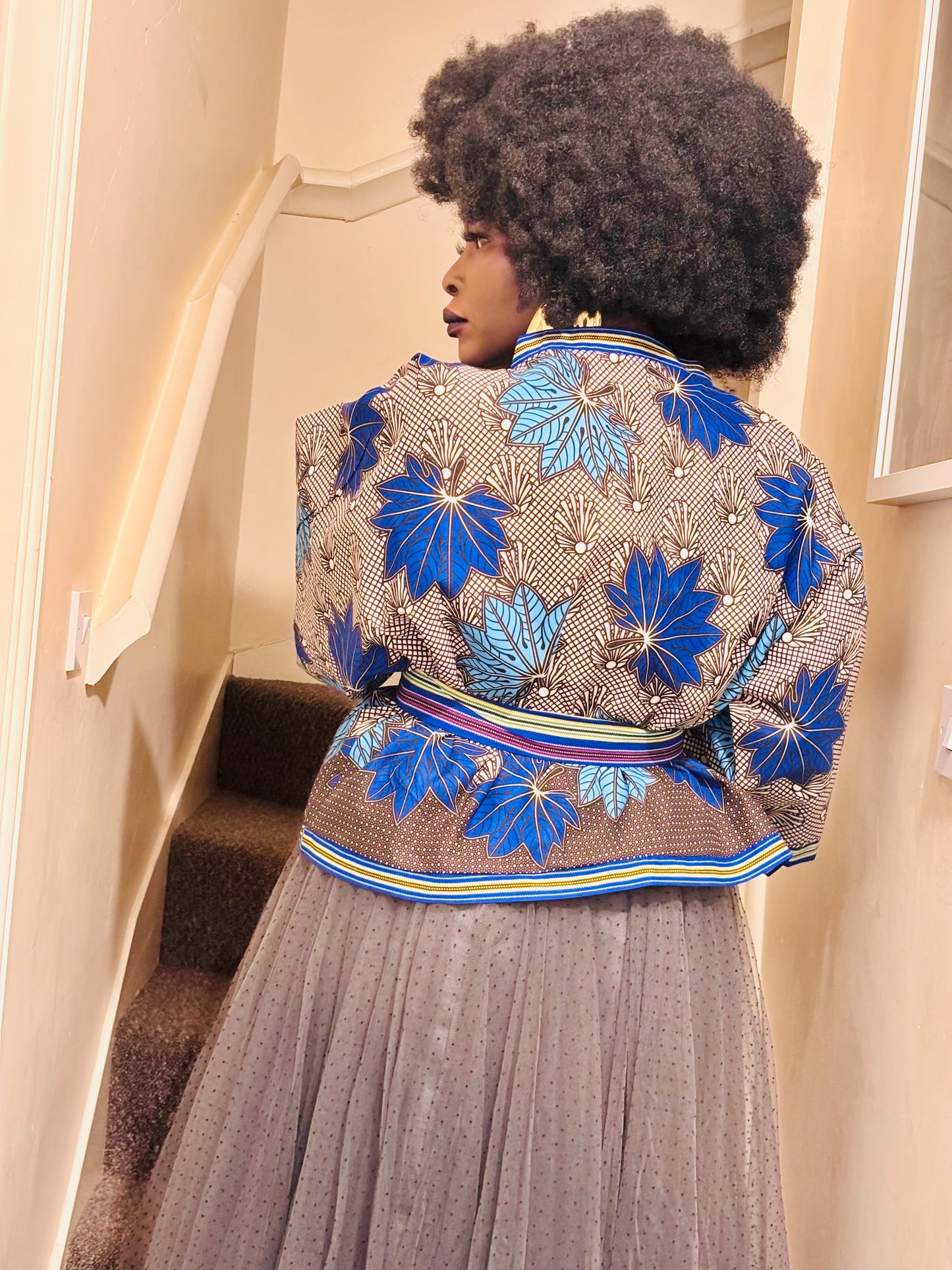 African Print Oversized Jacket “ 24 Inches (Unlined)