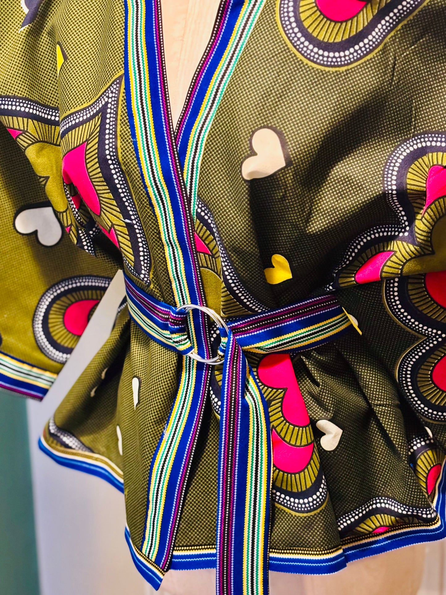 African Print Oversized Jacket “ 24 Inches (Unlined)