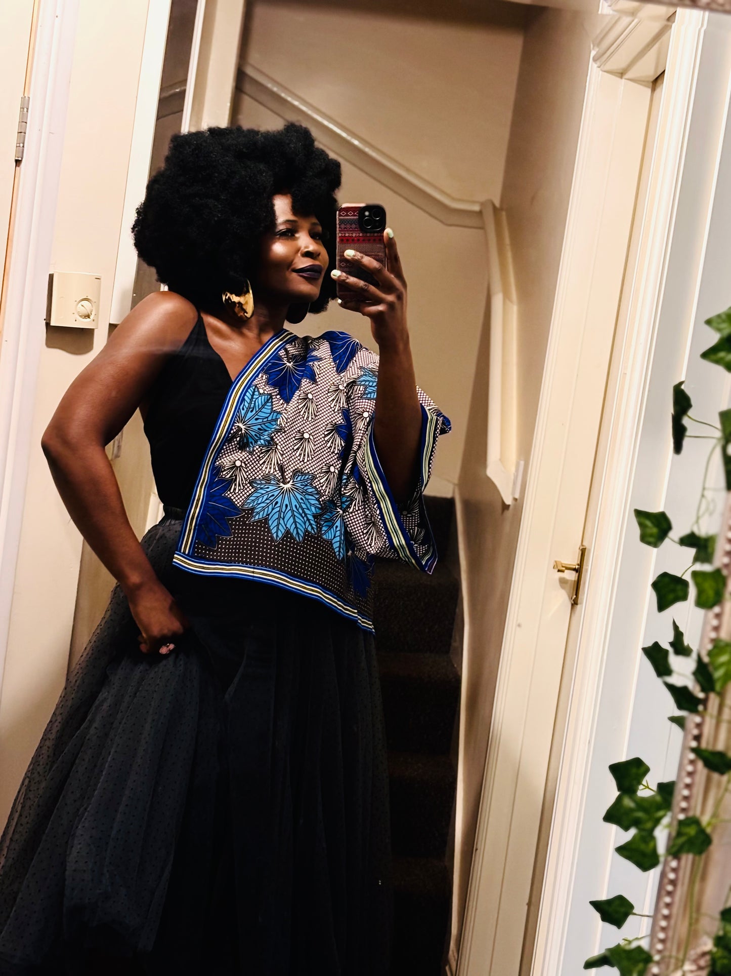 African Print Oversized Jacket “ 24 Inches (Unlined)