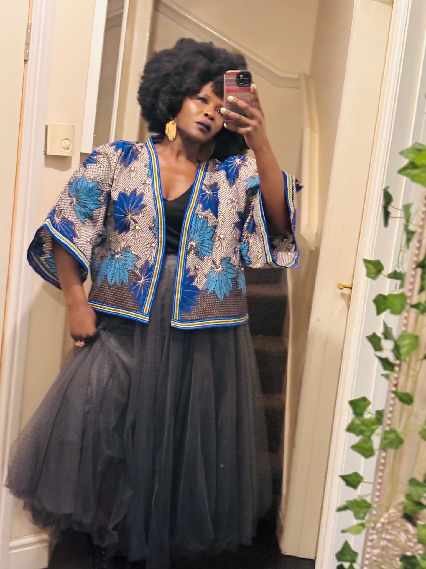 African Print Oversized Jacket “ 24 Inches (Unlined)