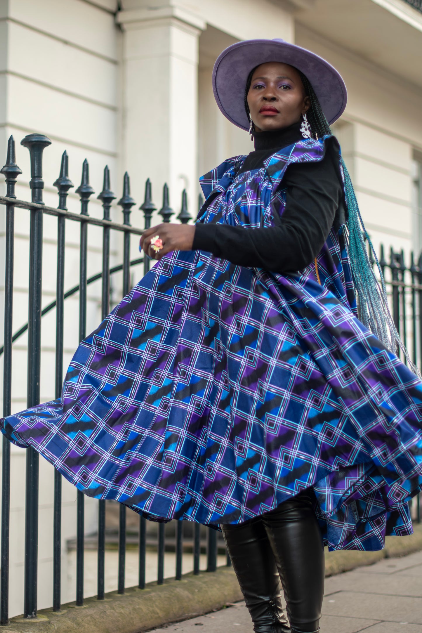 African Print Circle Dress