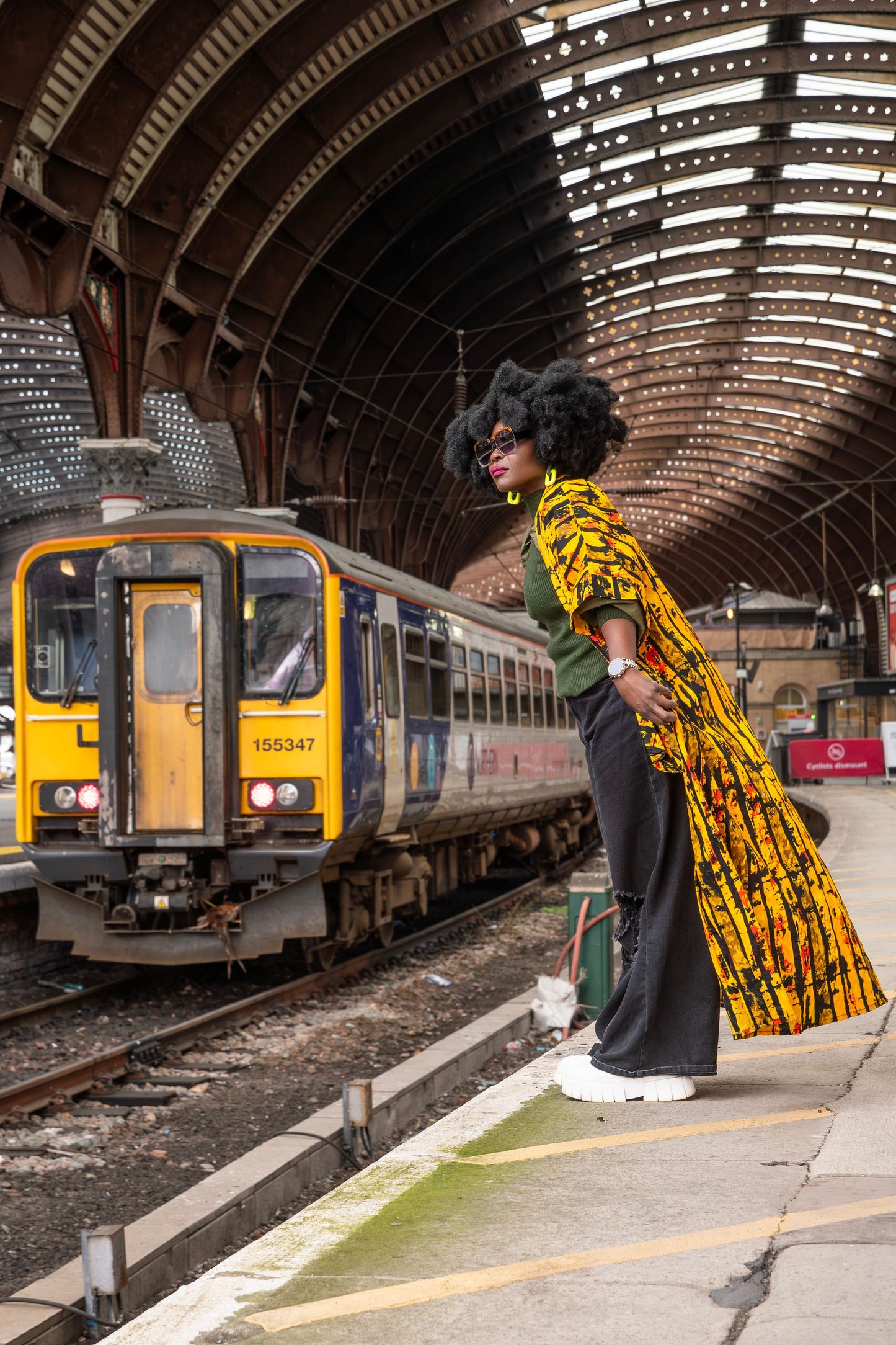 African print kimono
