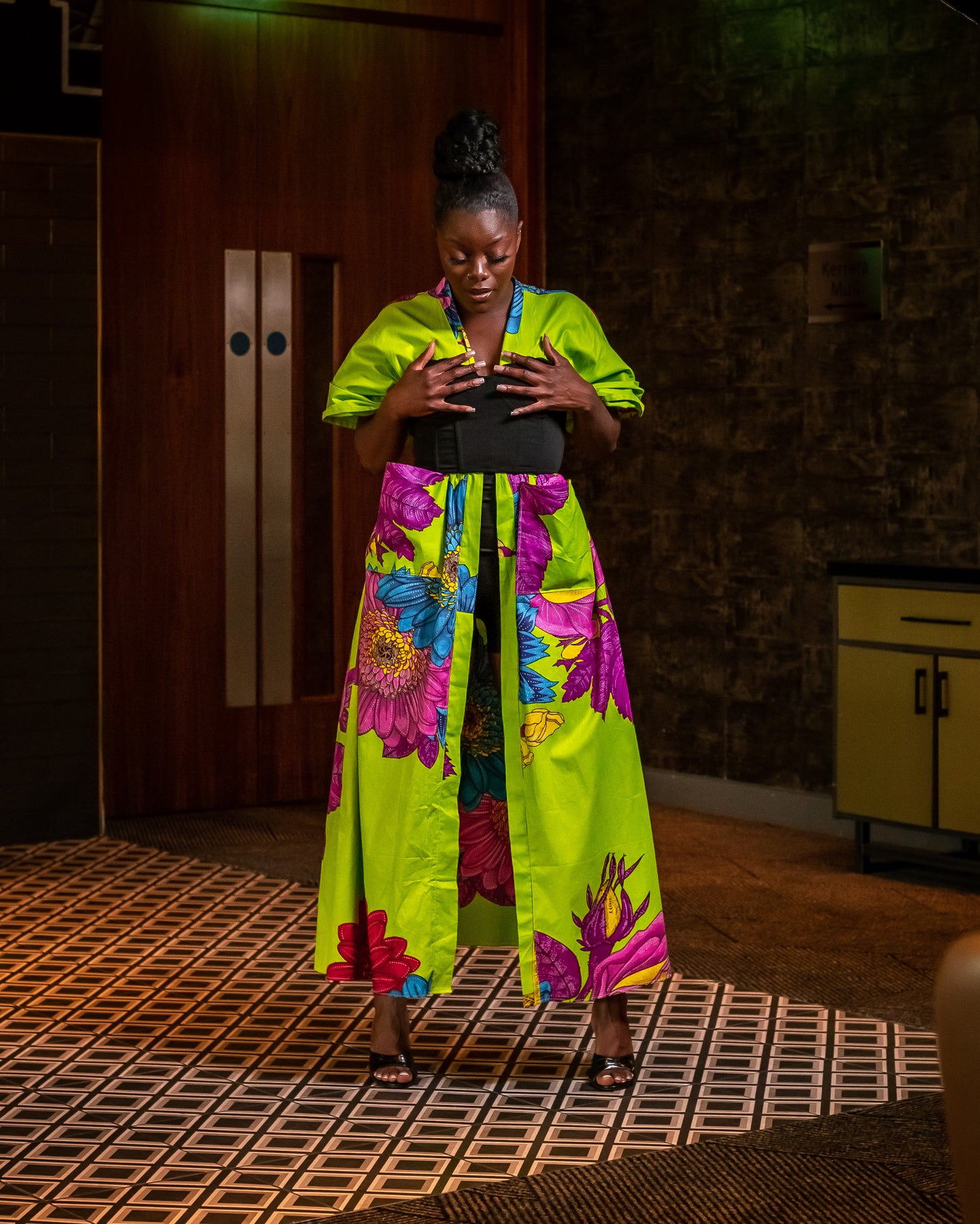 African print Kymono
