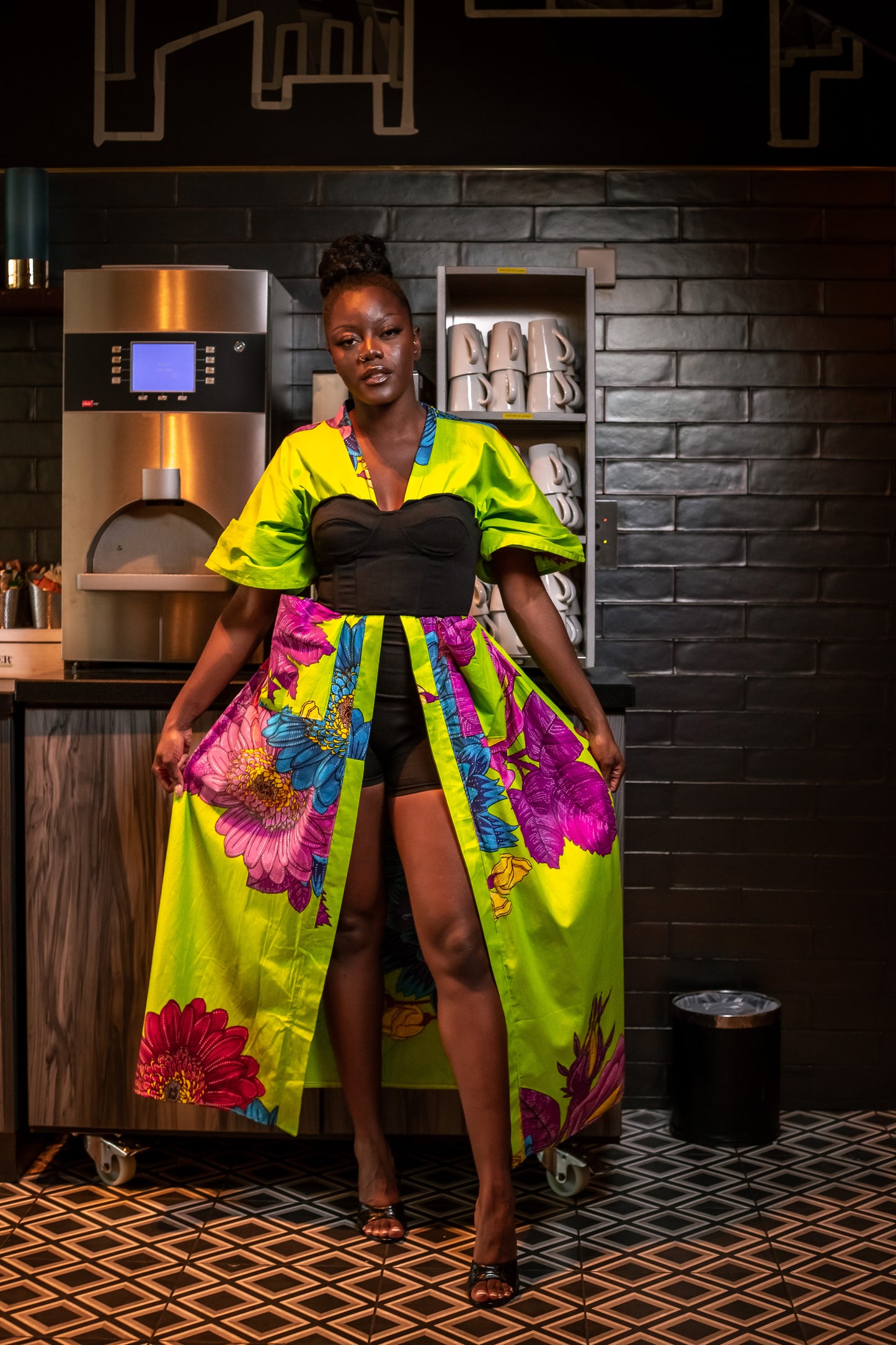 African print Kymono