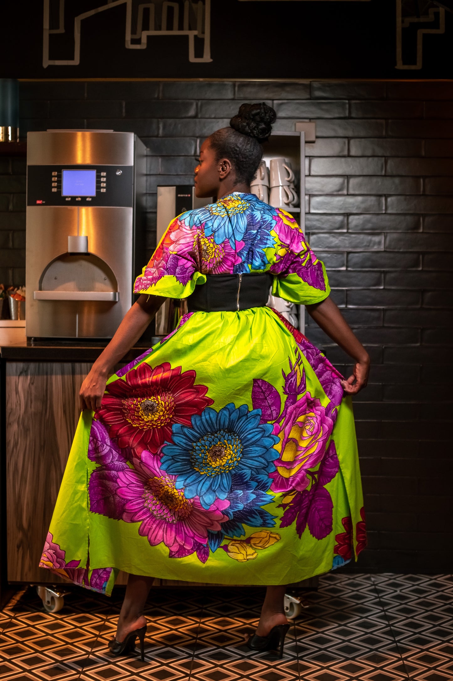 African print Kymono