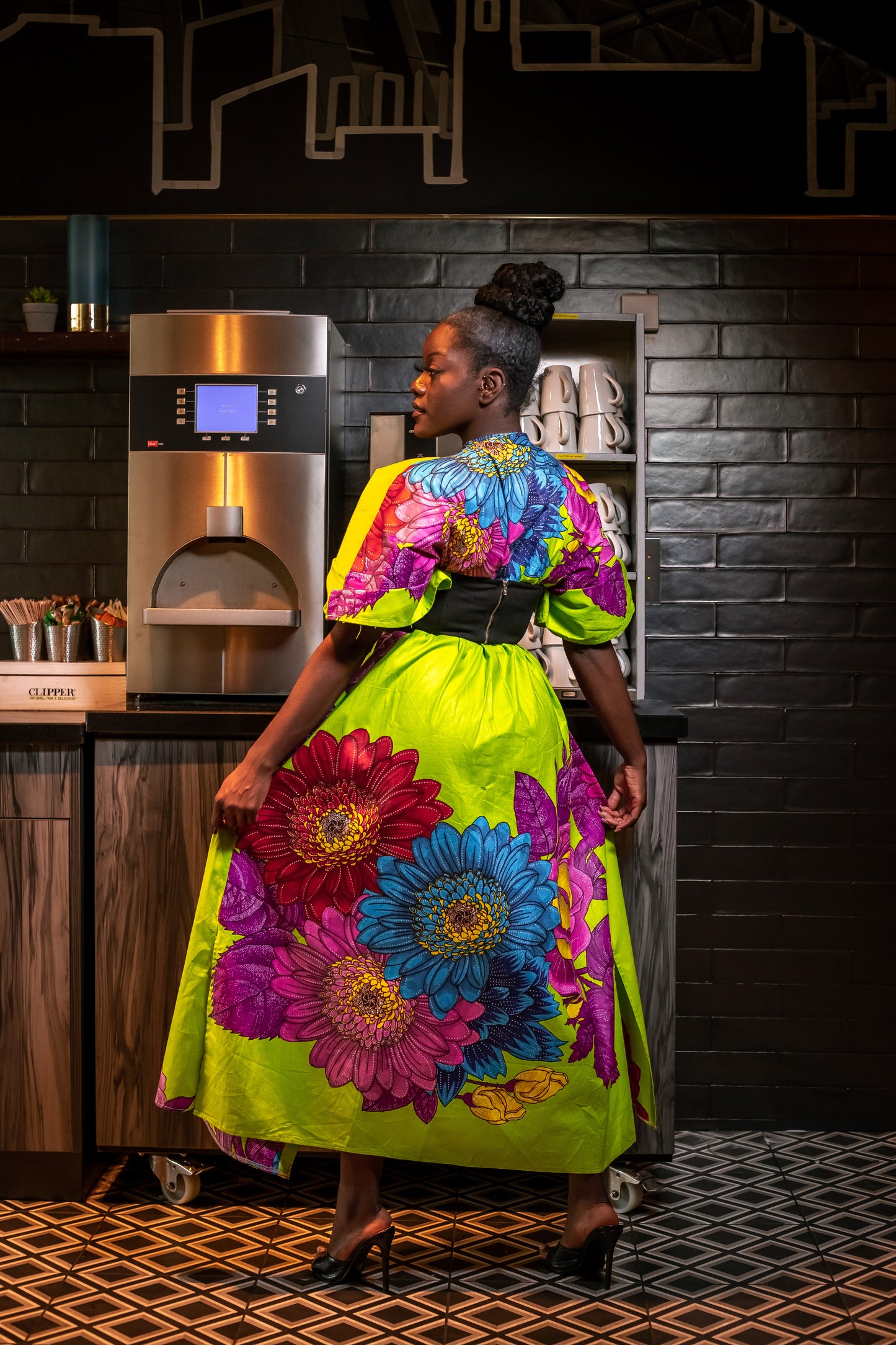 African print Kymono