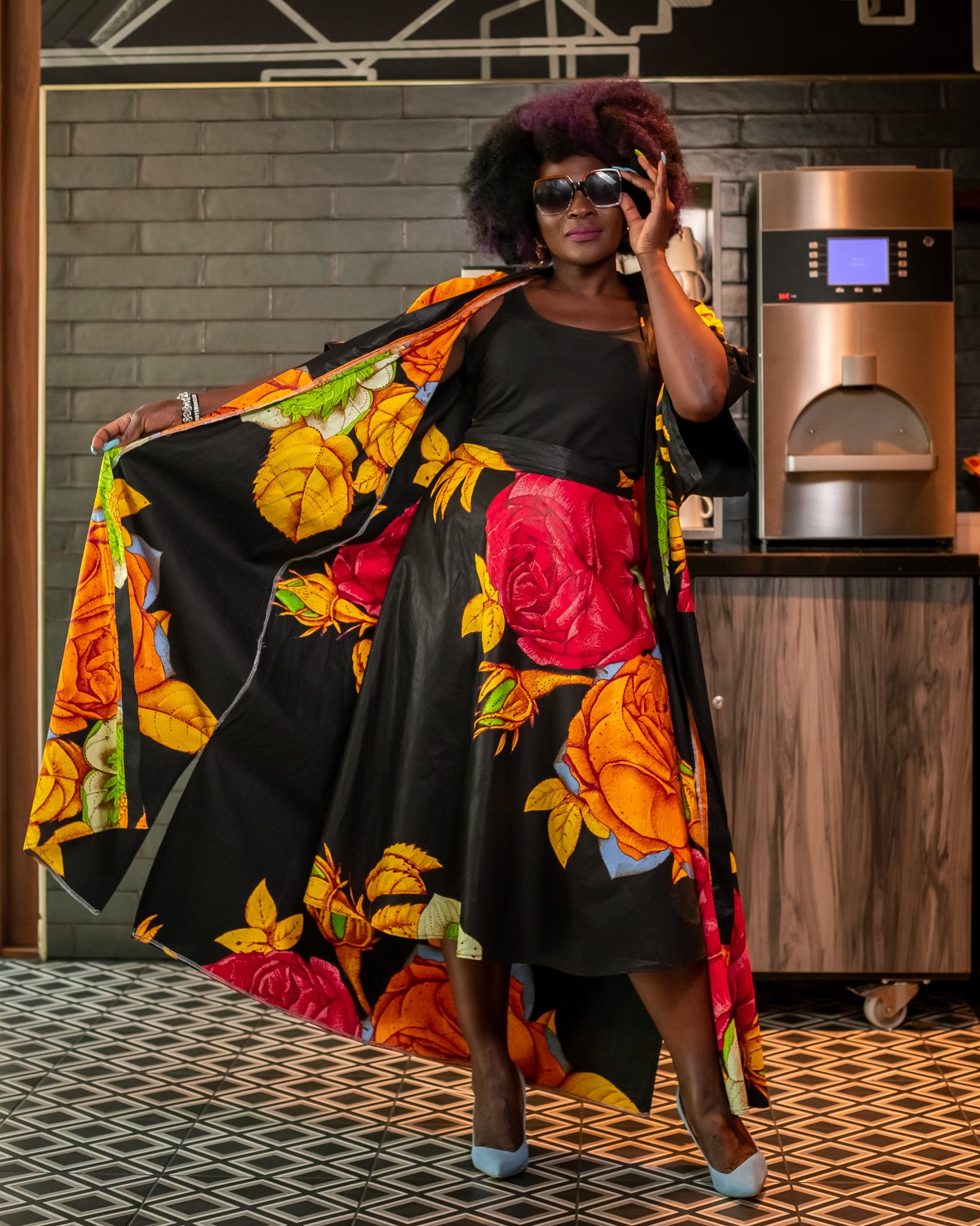 African print Kymono