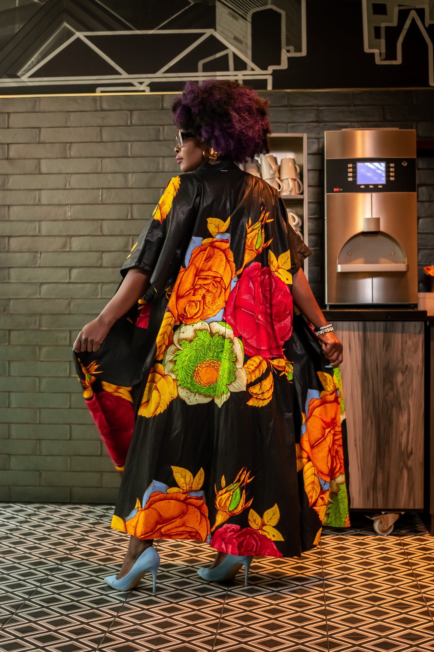 African print Kymono