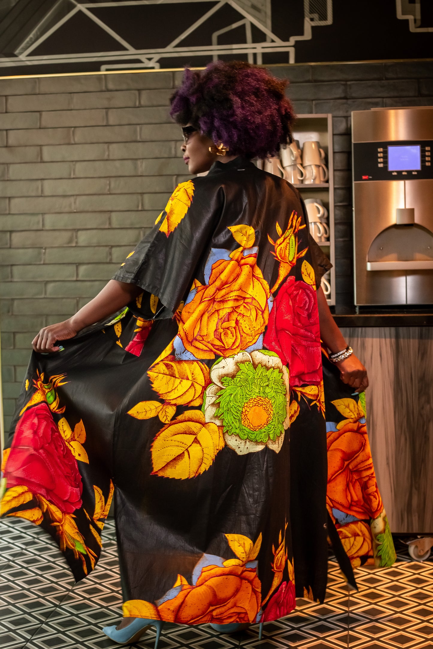 African print Kymono
