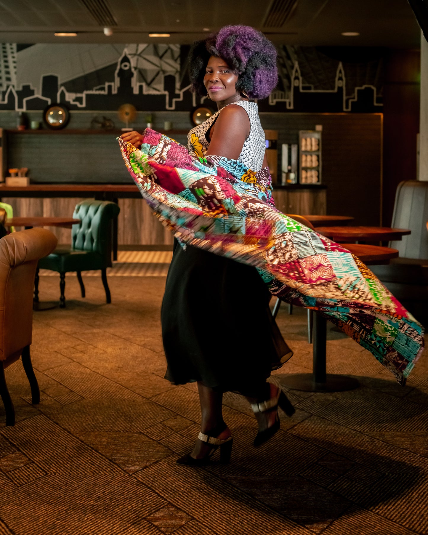 African print Kymono