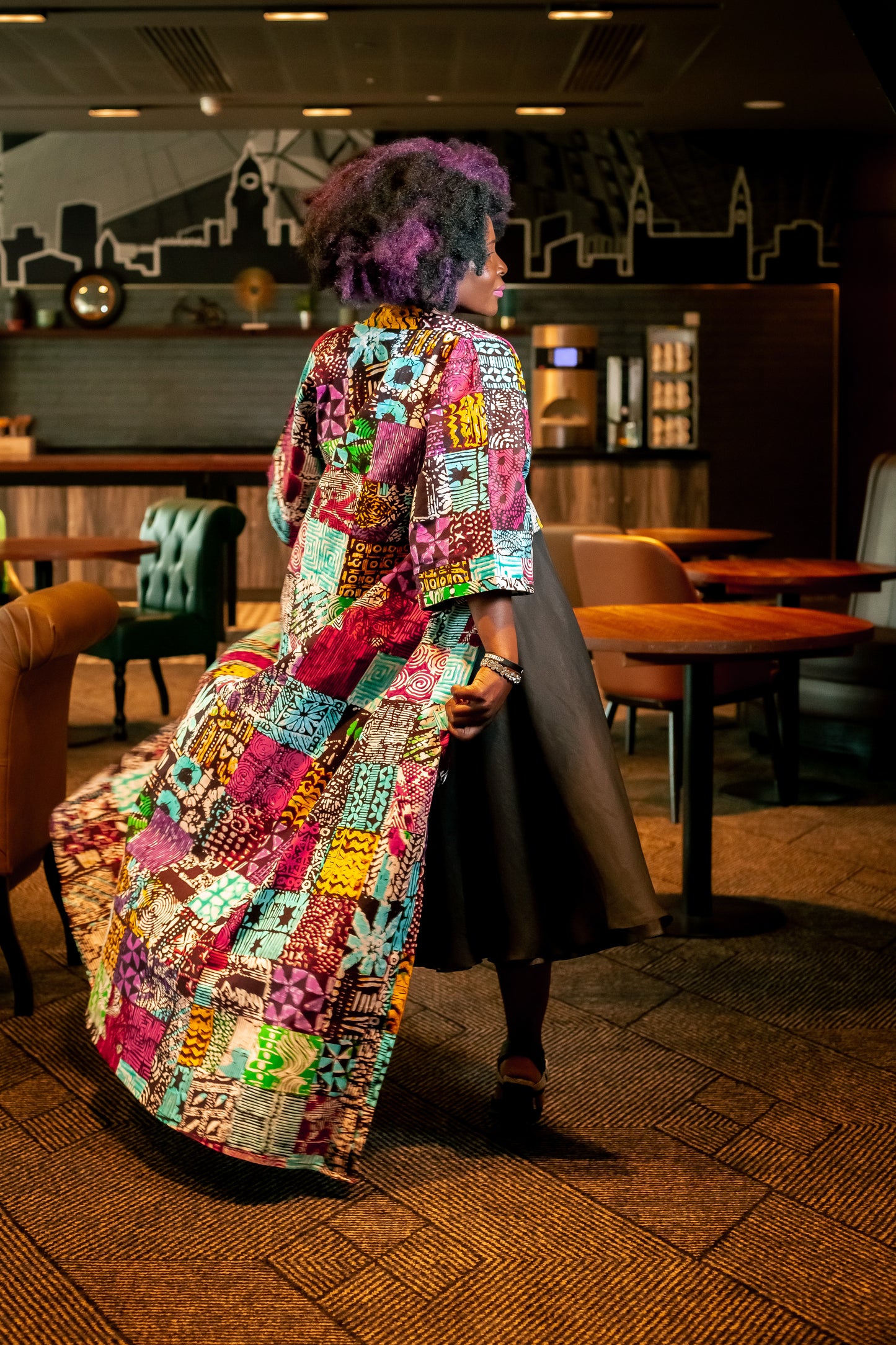 African print Kymono