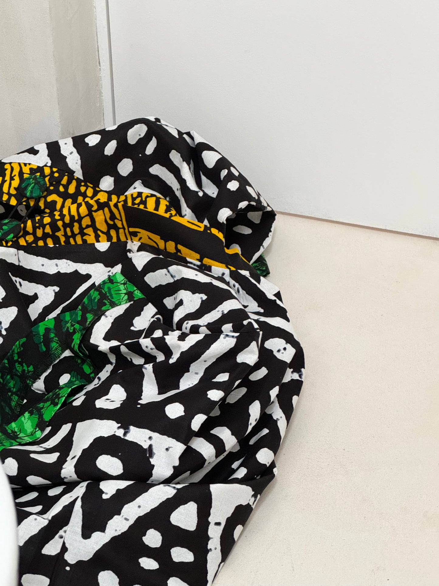 Cropped African print unlined Kymono
