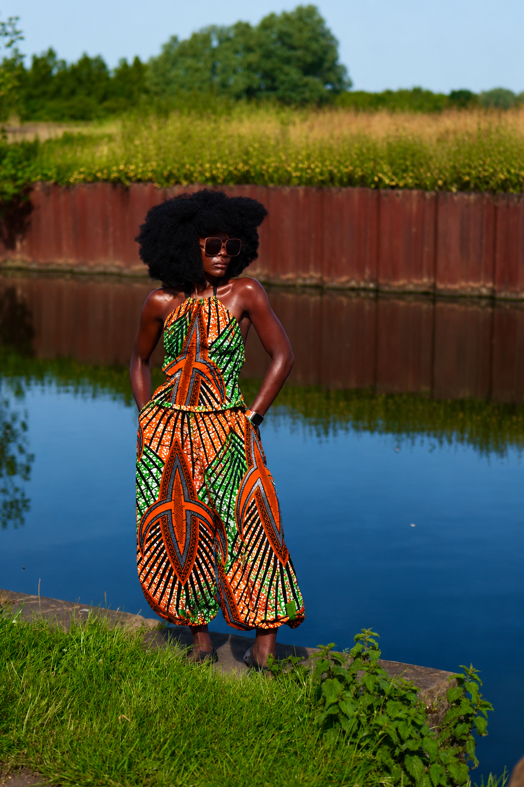 African Print Balloon Pants