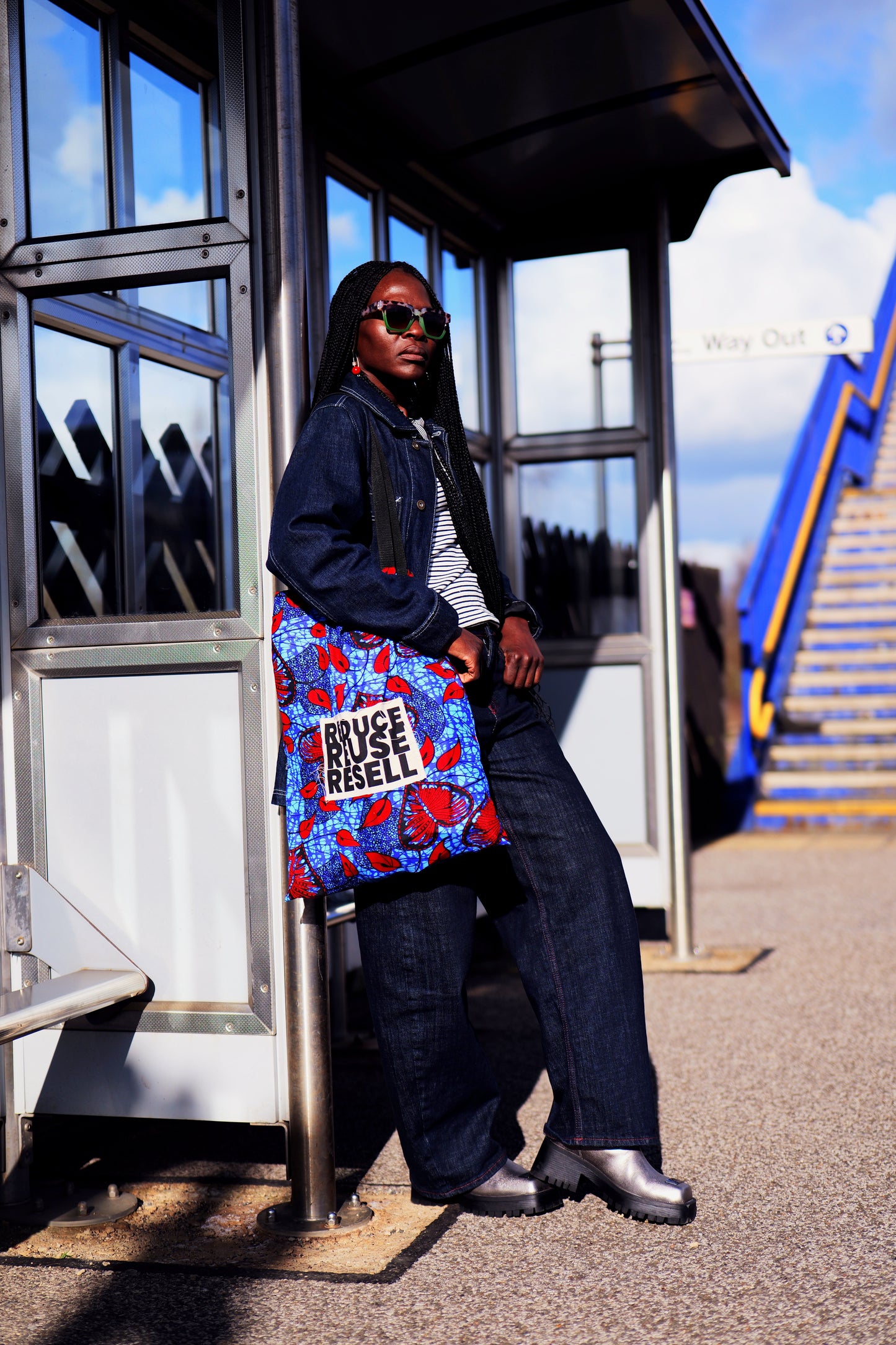 African print Tote Bag