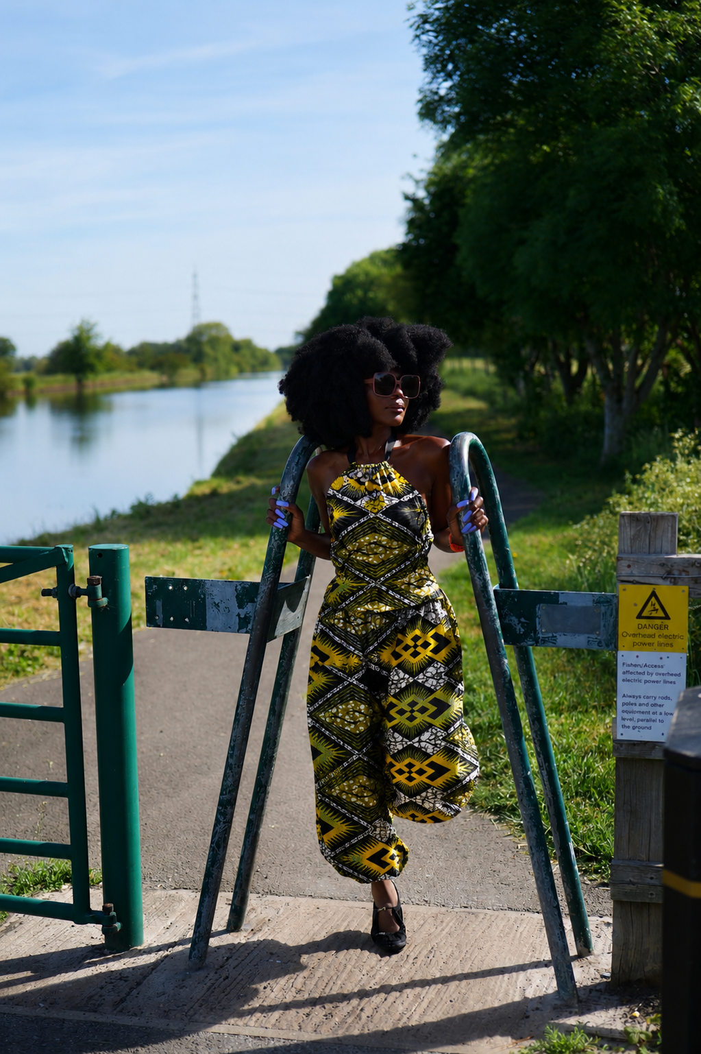 African Print Balloon Pants