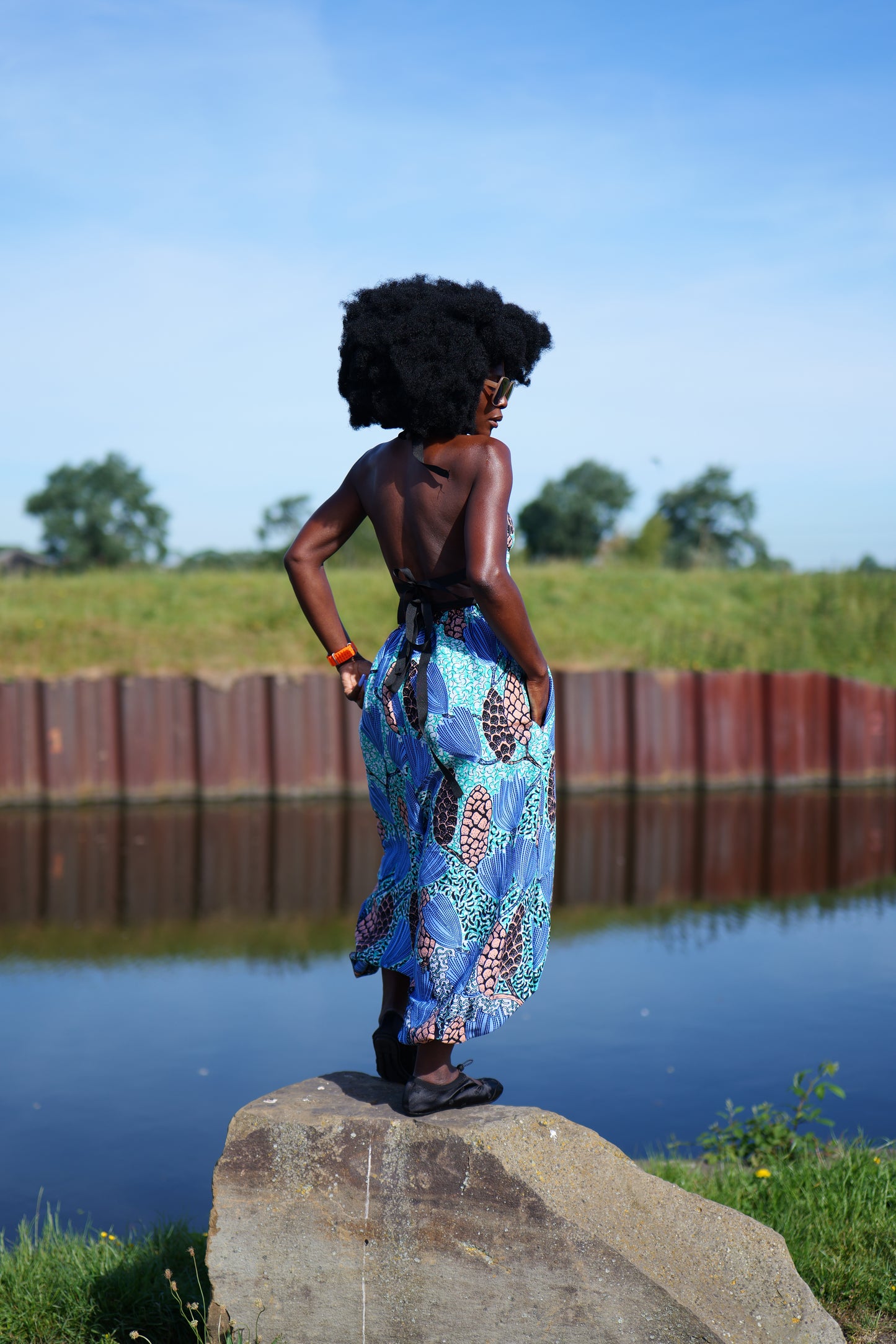African Print Balloon Pants
