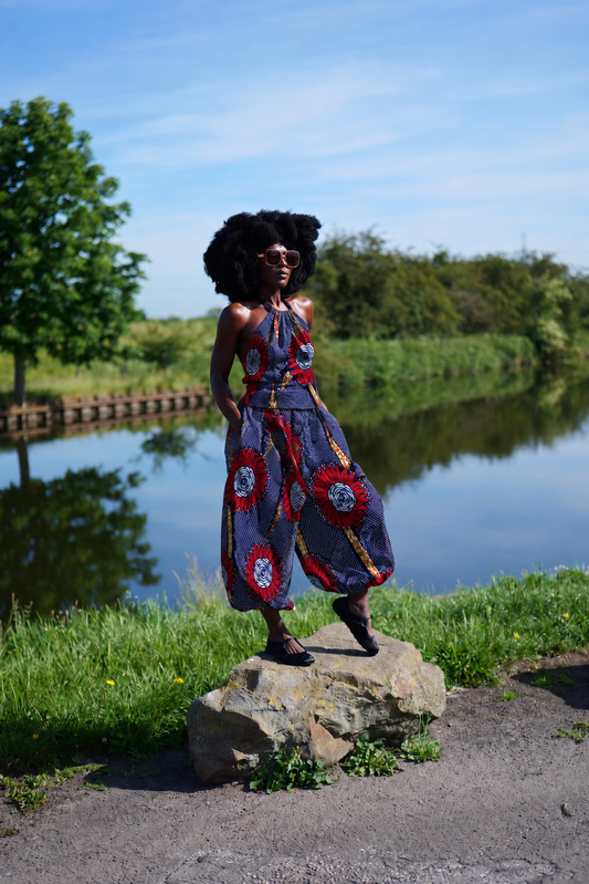 African Print Balloon Pants