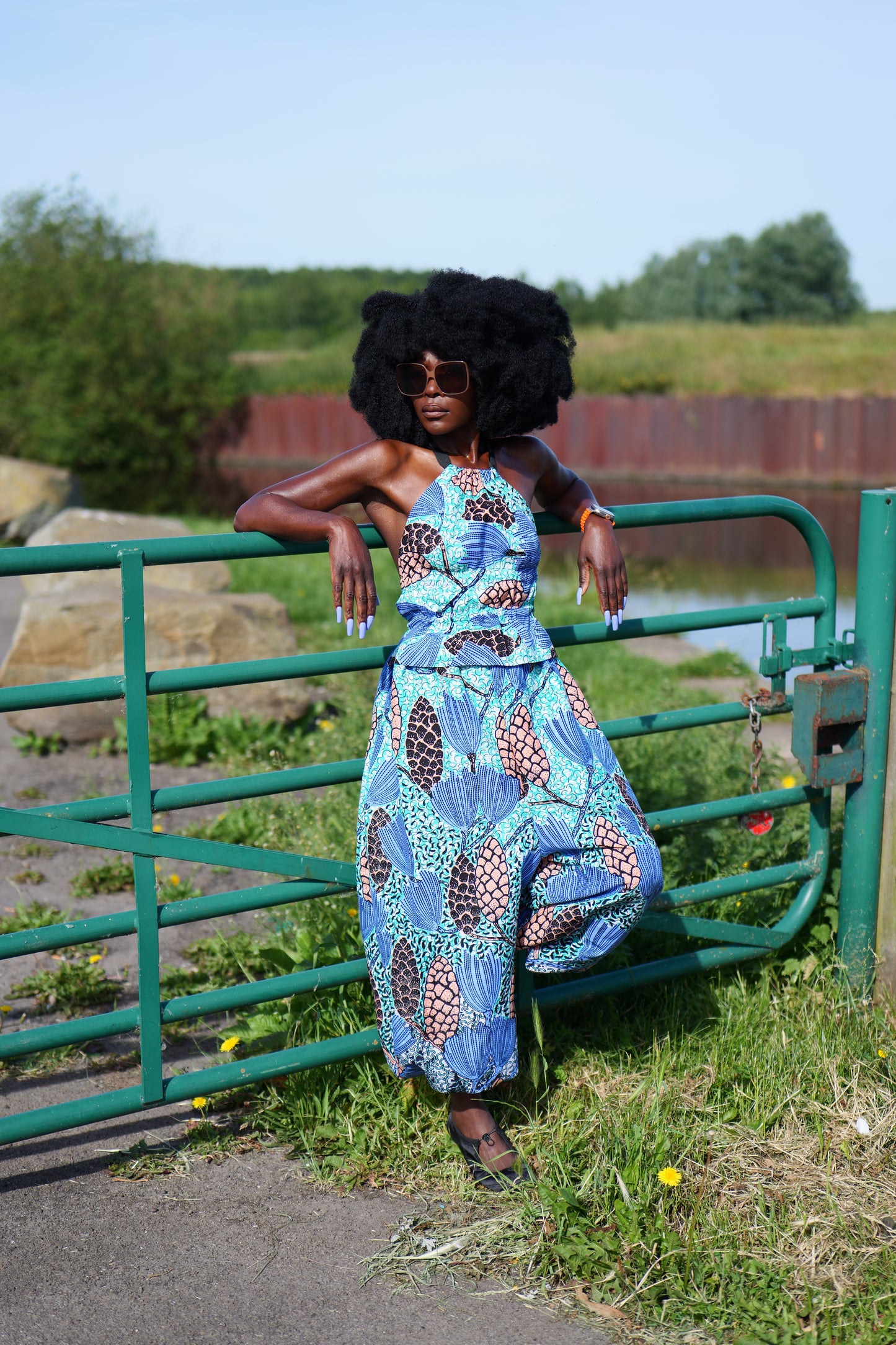 African Print Balloon Pants