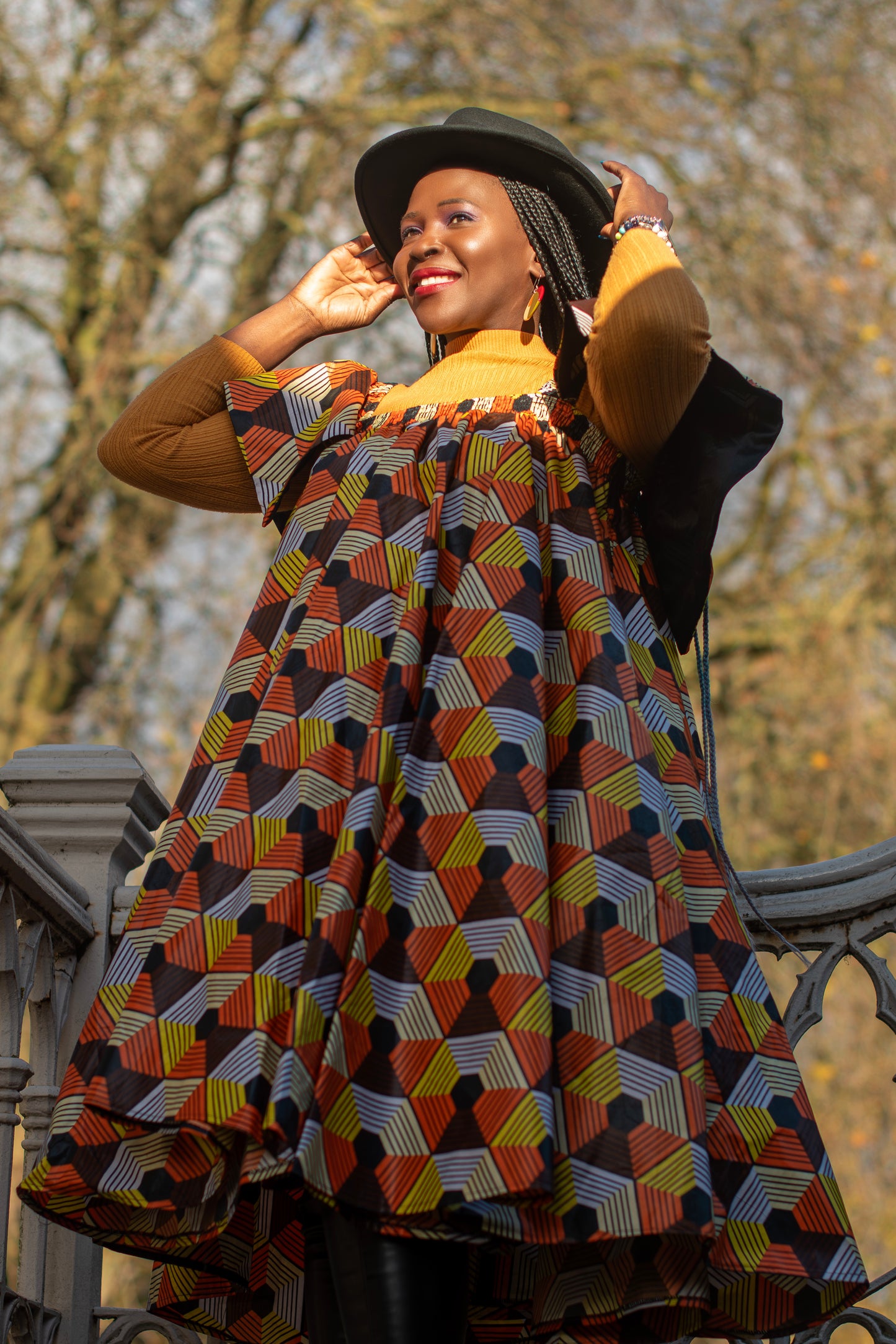 African Print Circle Dress
