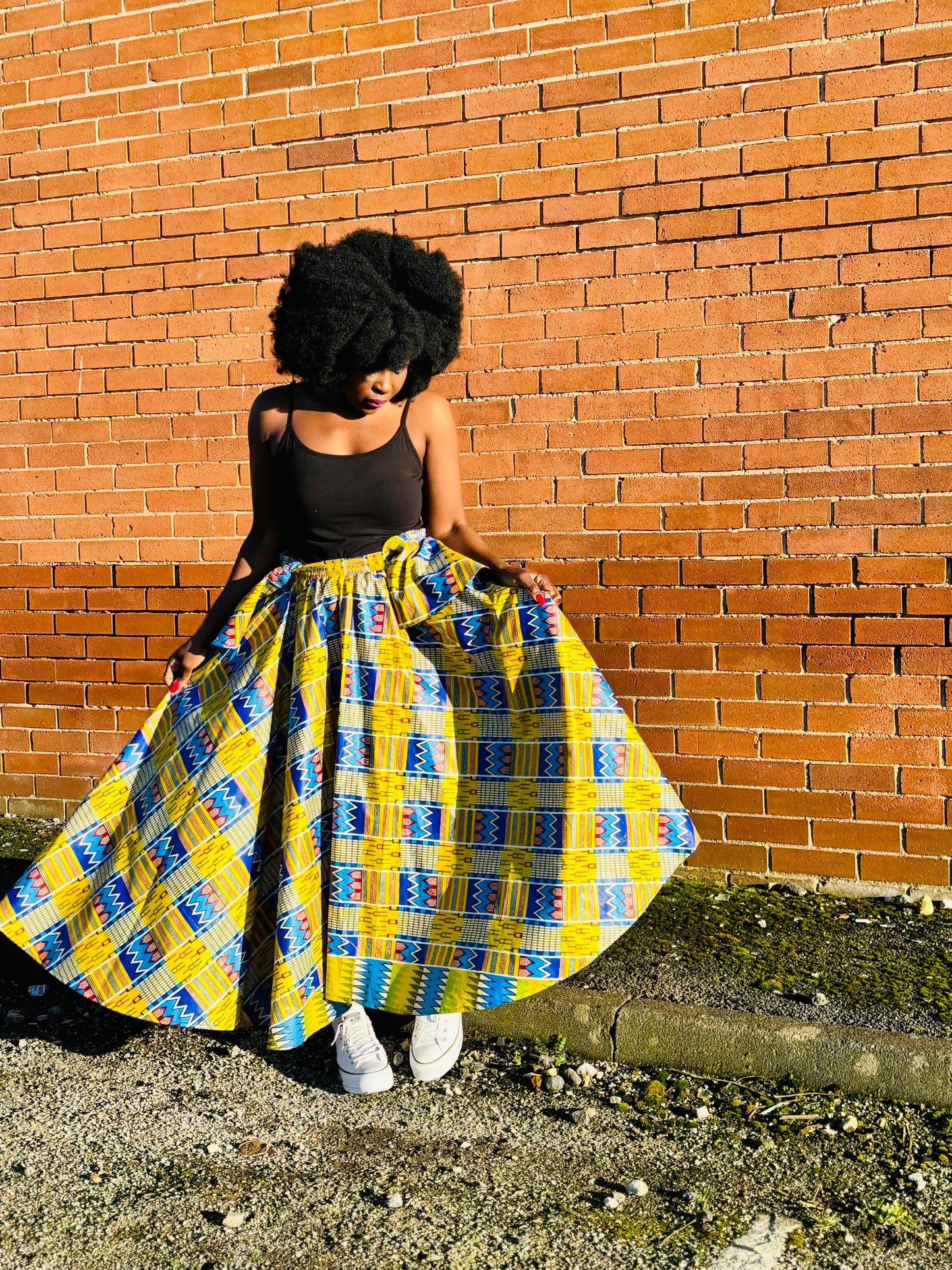African Print Circle Dress